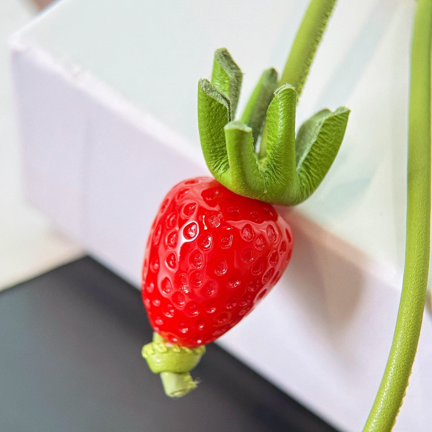 Strawberry Flower Bag Charm