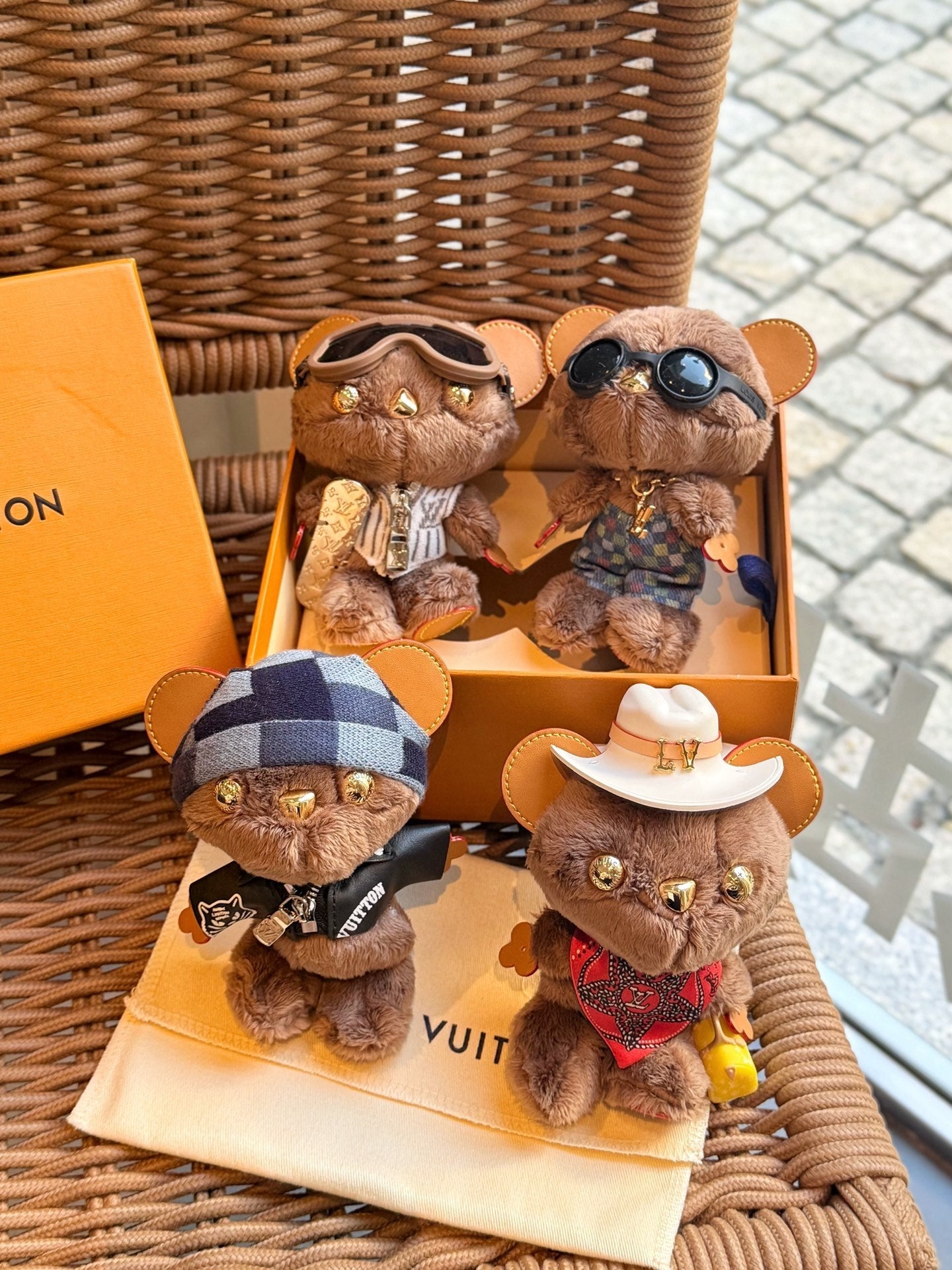 Bear dull bag charm