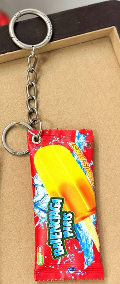 Men's Keychain/charm Snack Pouch in Red