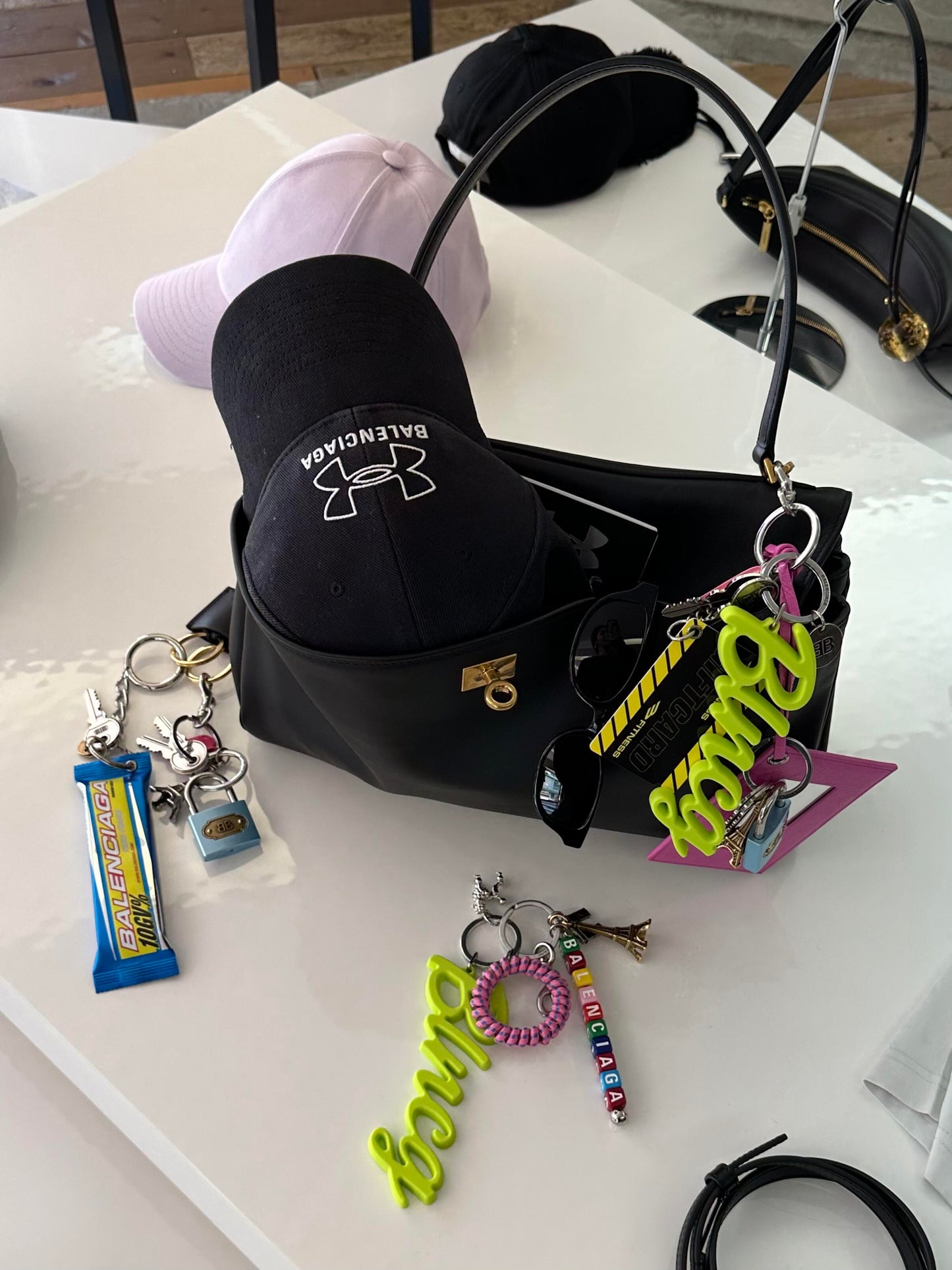 Snack Charm / Keychain in Red '10GV%' Sweet Treat Artwork