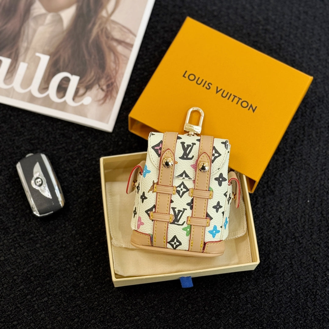 Mini Christopher Backpack Bag Charm Monogram Eclipse
