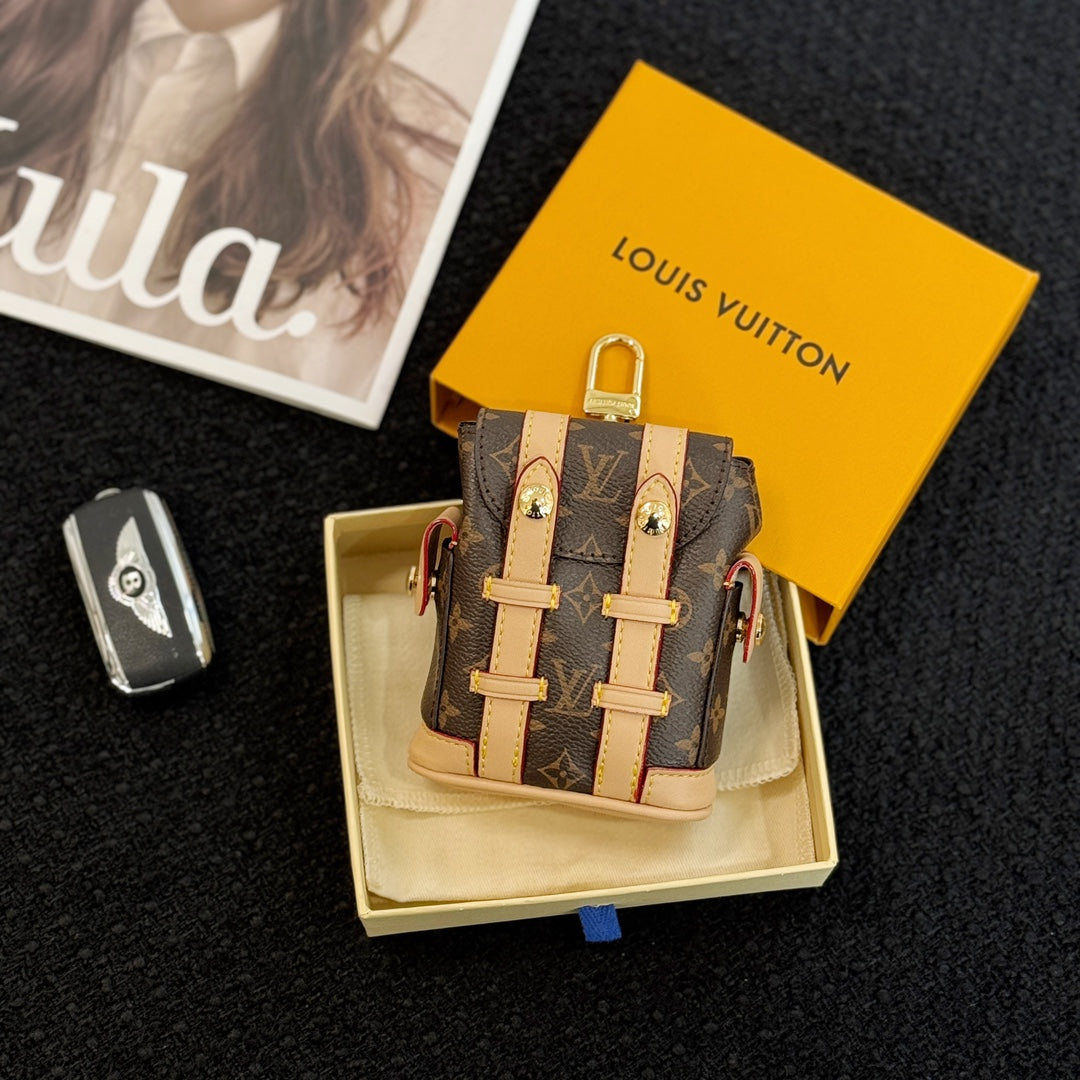 Mini Christopher Backpack Bag Charm Monogram Eclipse