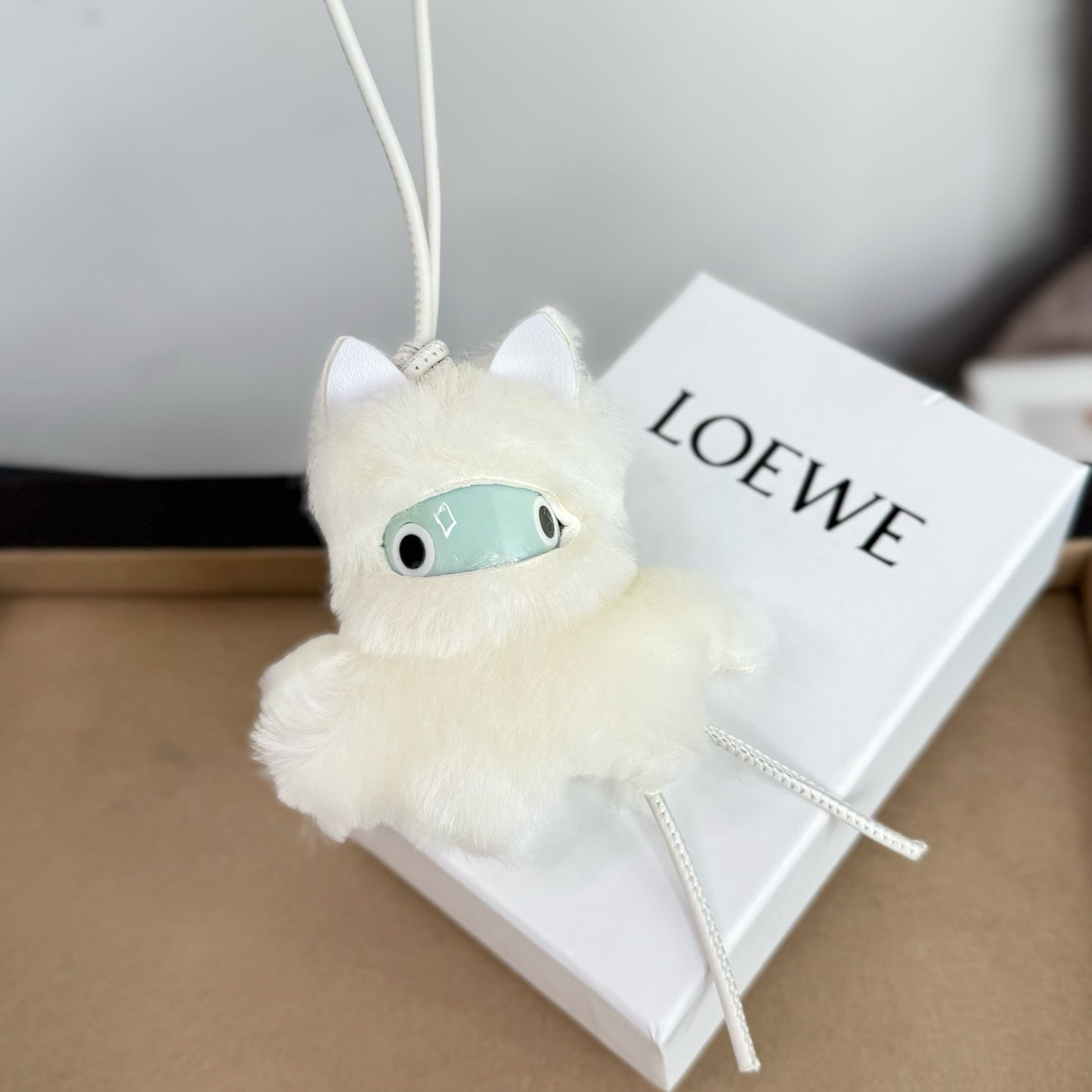 Shearling Snow Bunny Charm