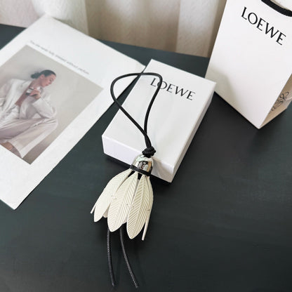Badminton charm in classic calfskin