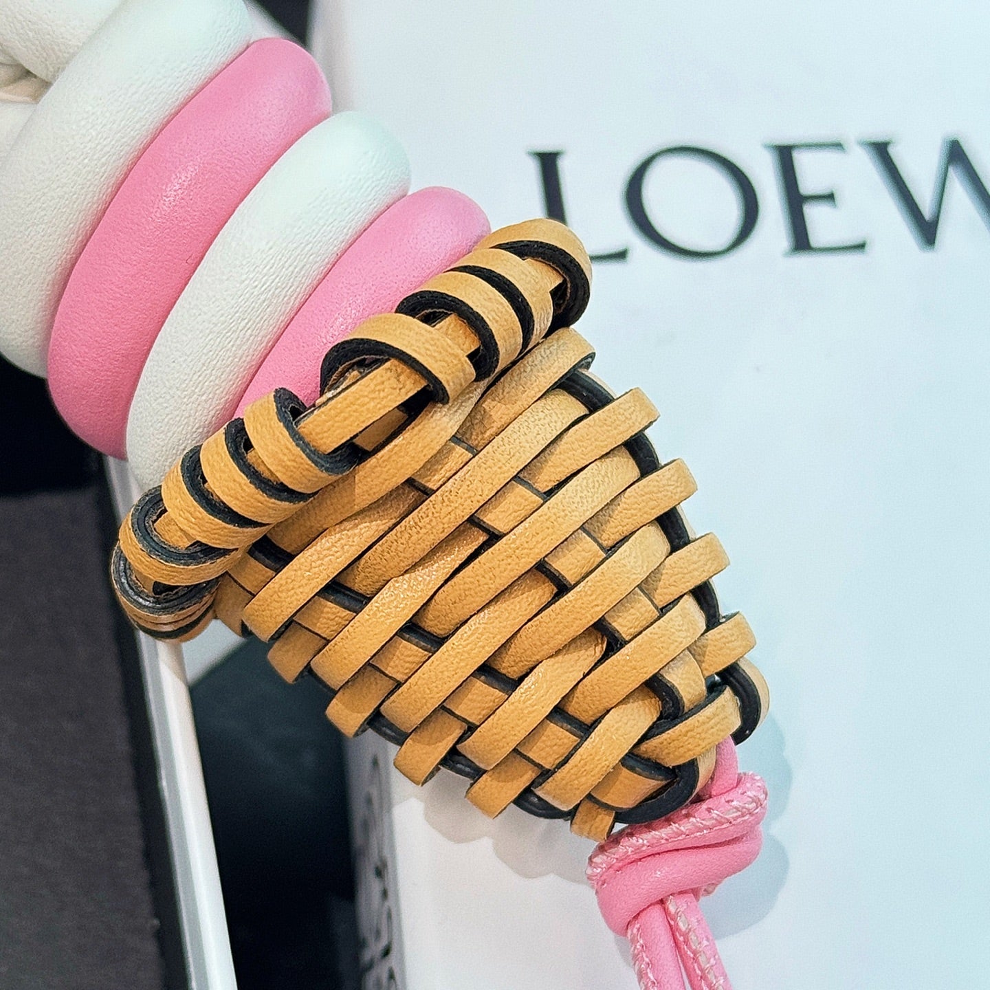 Ice cream charm in classic calfskin