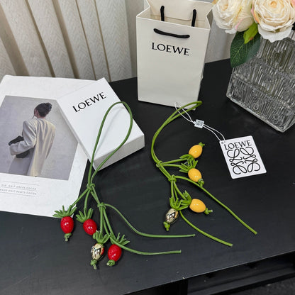 Tomato vine charm in classic calfskin