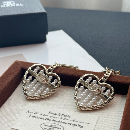 Heart Abacus Pearl Bag Charm