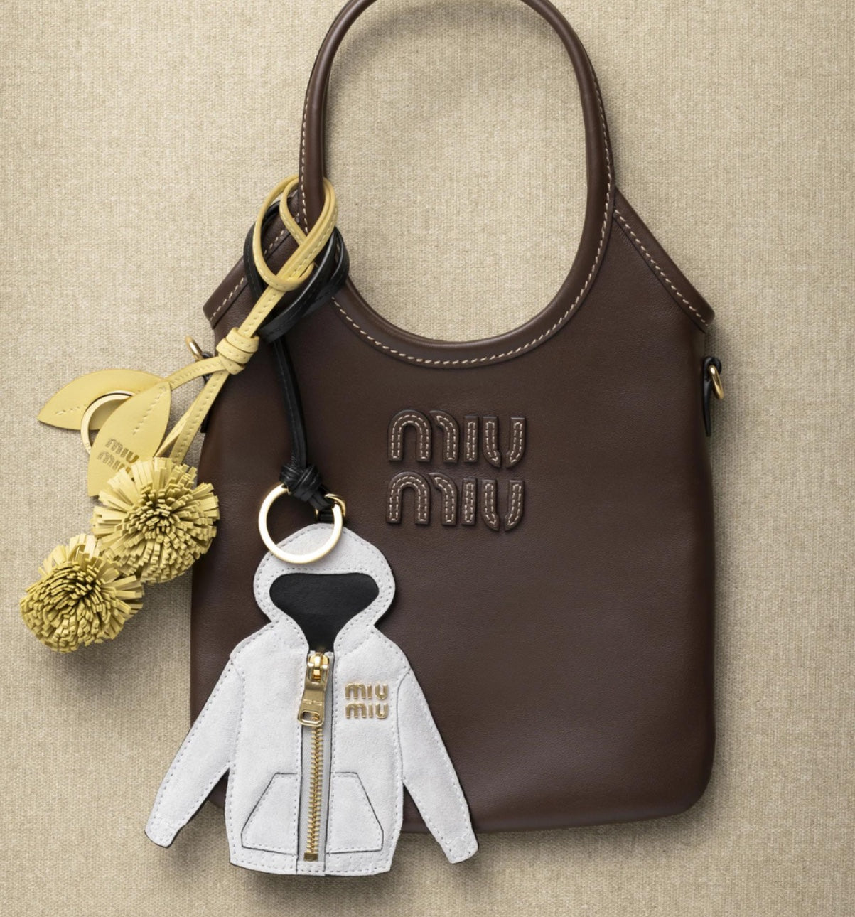 Leather Hoodie Bag Charm Trick