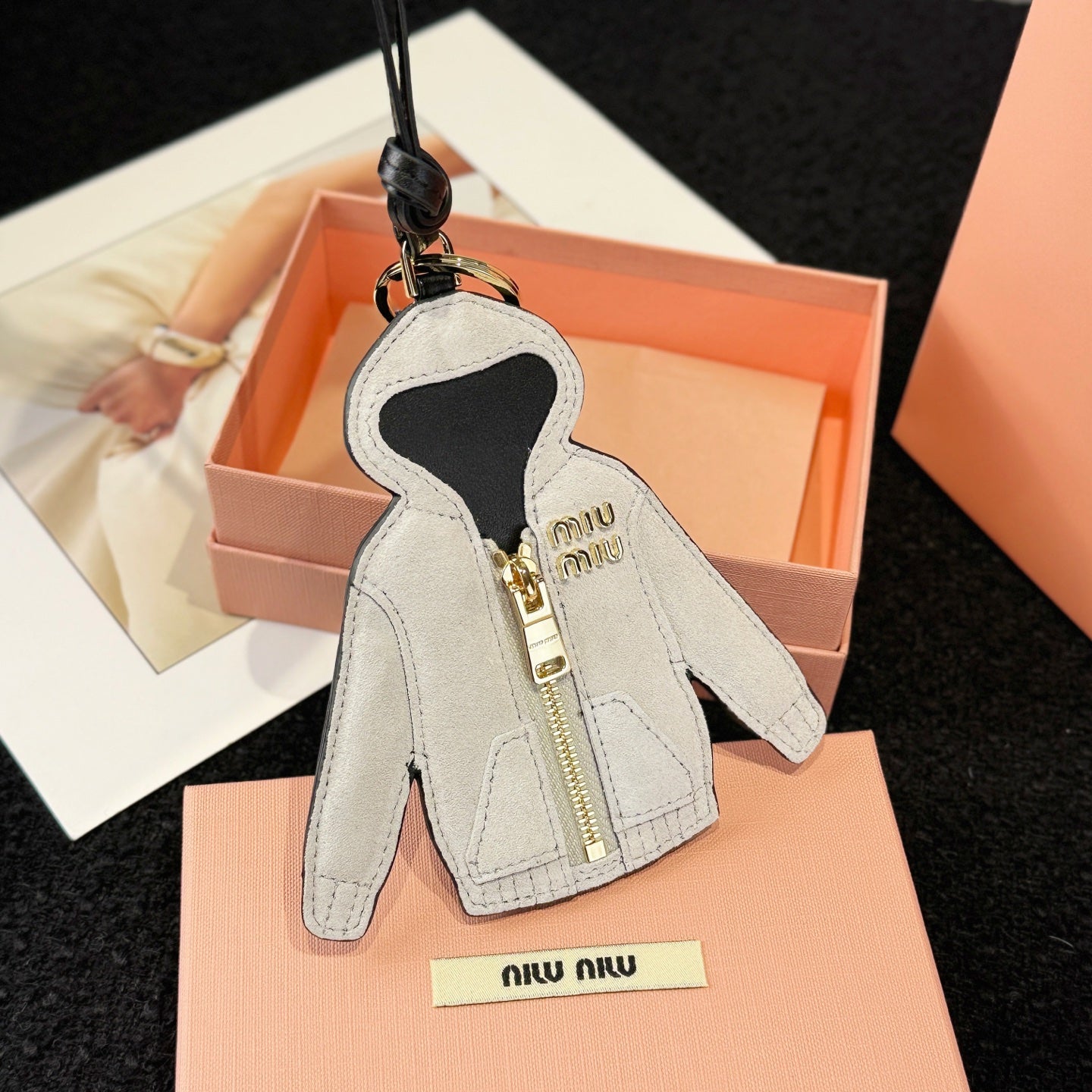 Leather Hoodie Bag Charm Trick