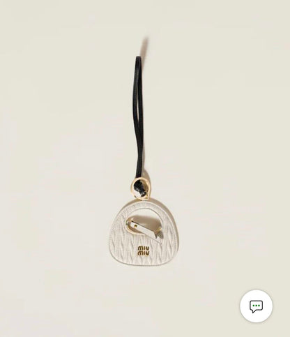 Wander Matelassé Mini Hobo Bag Charm / Leather Trick Keychain