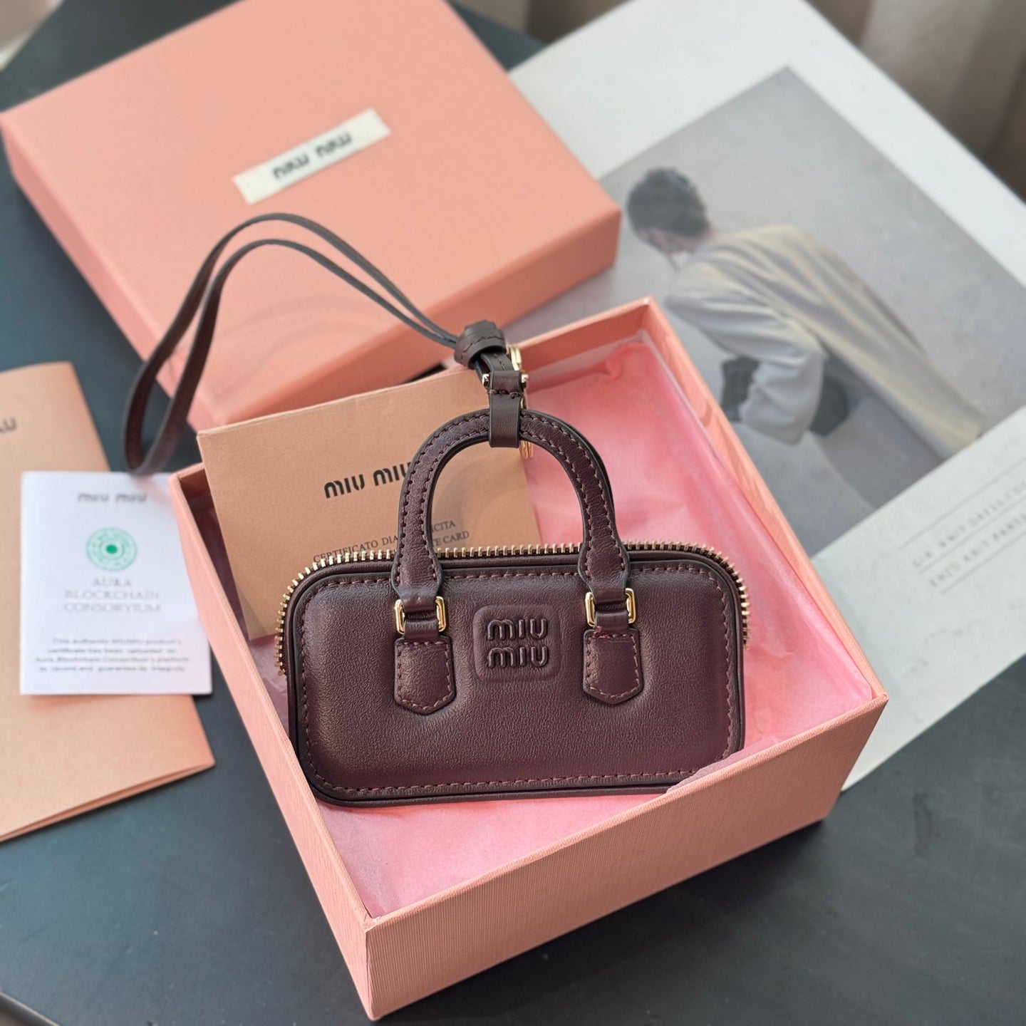 Arcadie Leather Keyring / Arcadie Leather Charm