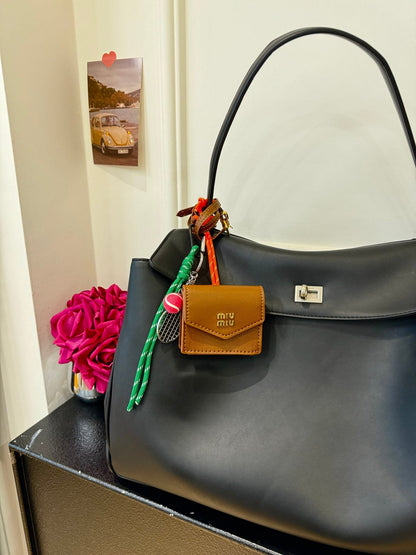 Leather earphone bag