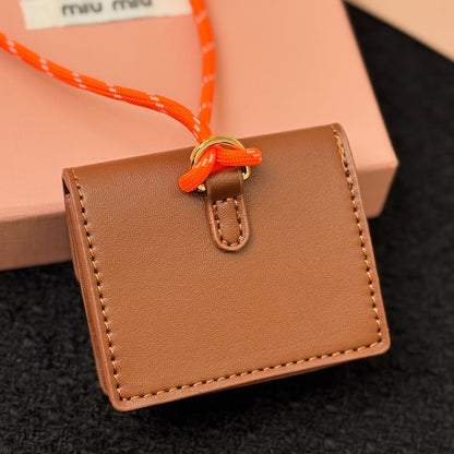Leather earphone bag
