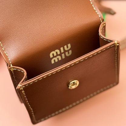 Leather earphone bag