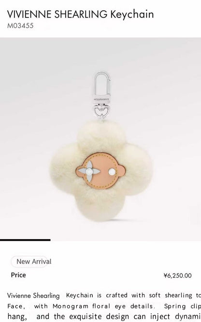 VIVIENNE SHEARLING Bag Charm