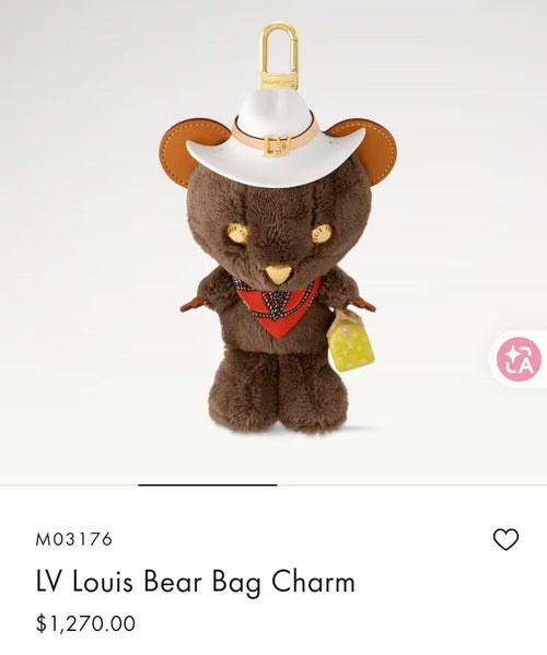 Western Bear Bag Charm