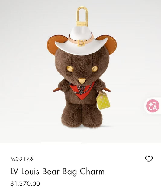 Western Bear Bag Charm