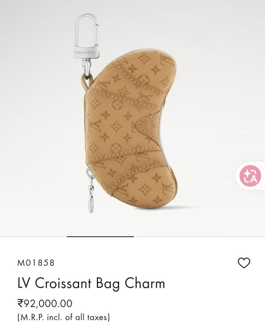 Croissant Bag Charm