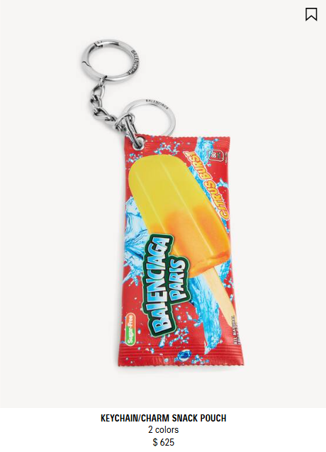 Men's Keychain/charm Snack Pouch in Red