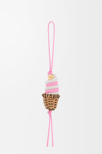 Ice cream charm in classic calfskin