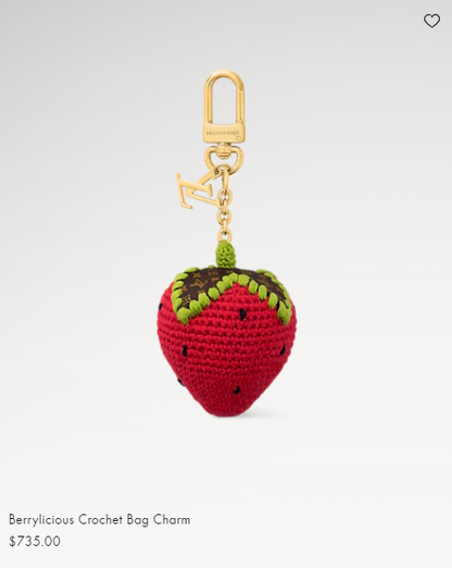 Berrylicious Crochet Bag Charm