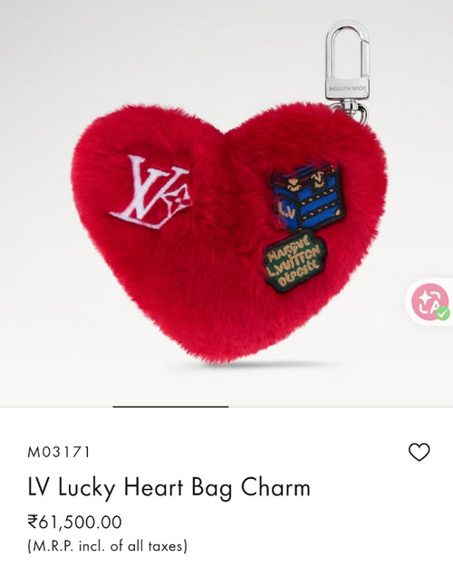 Lucky Heart Bag Charm