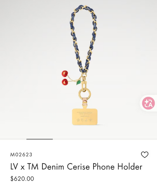 Denim Cerise Phone Holder