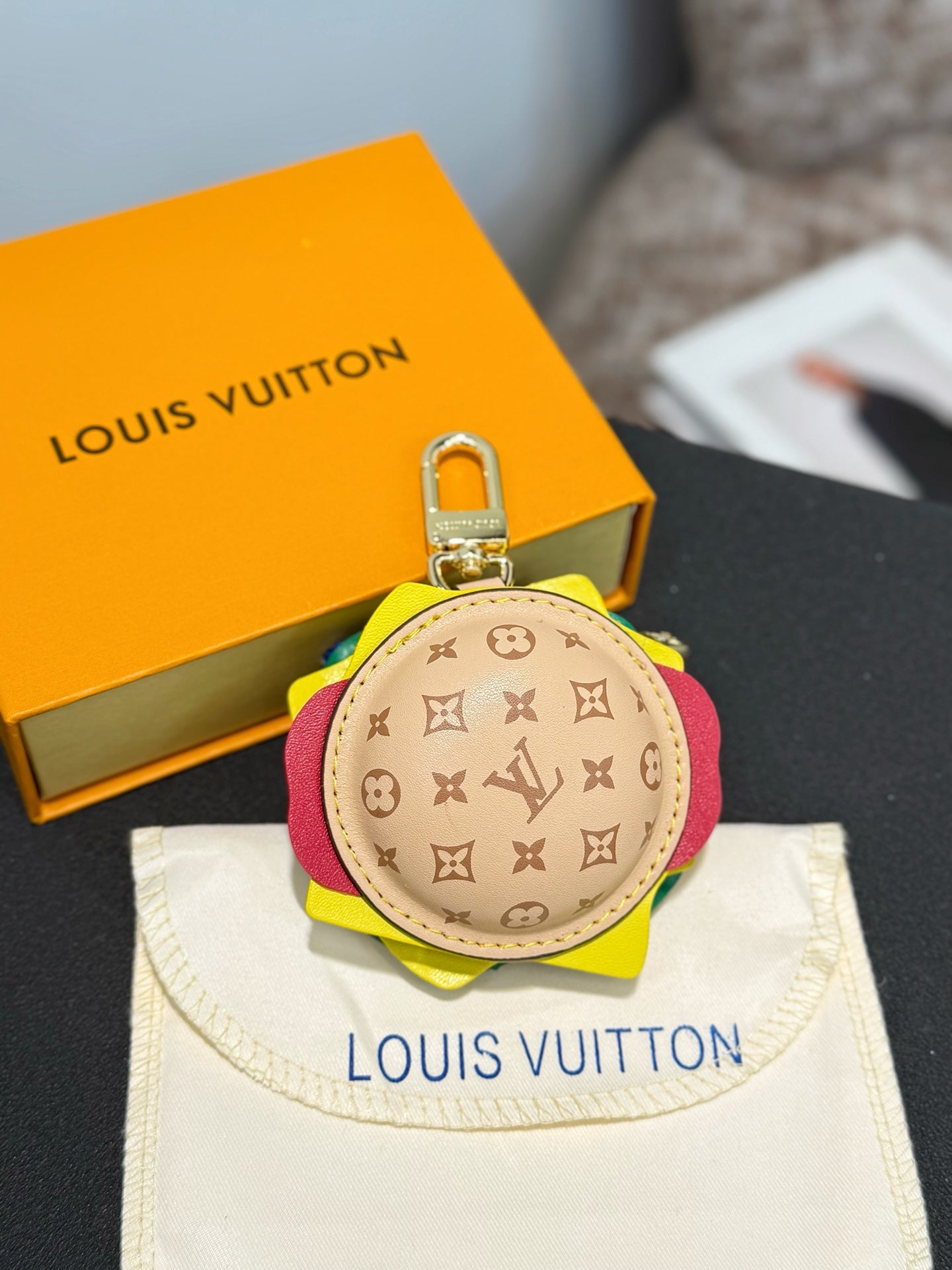 Hamburger Bag Charm