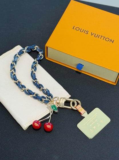 Denim Cerise Phone Holder
