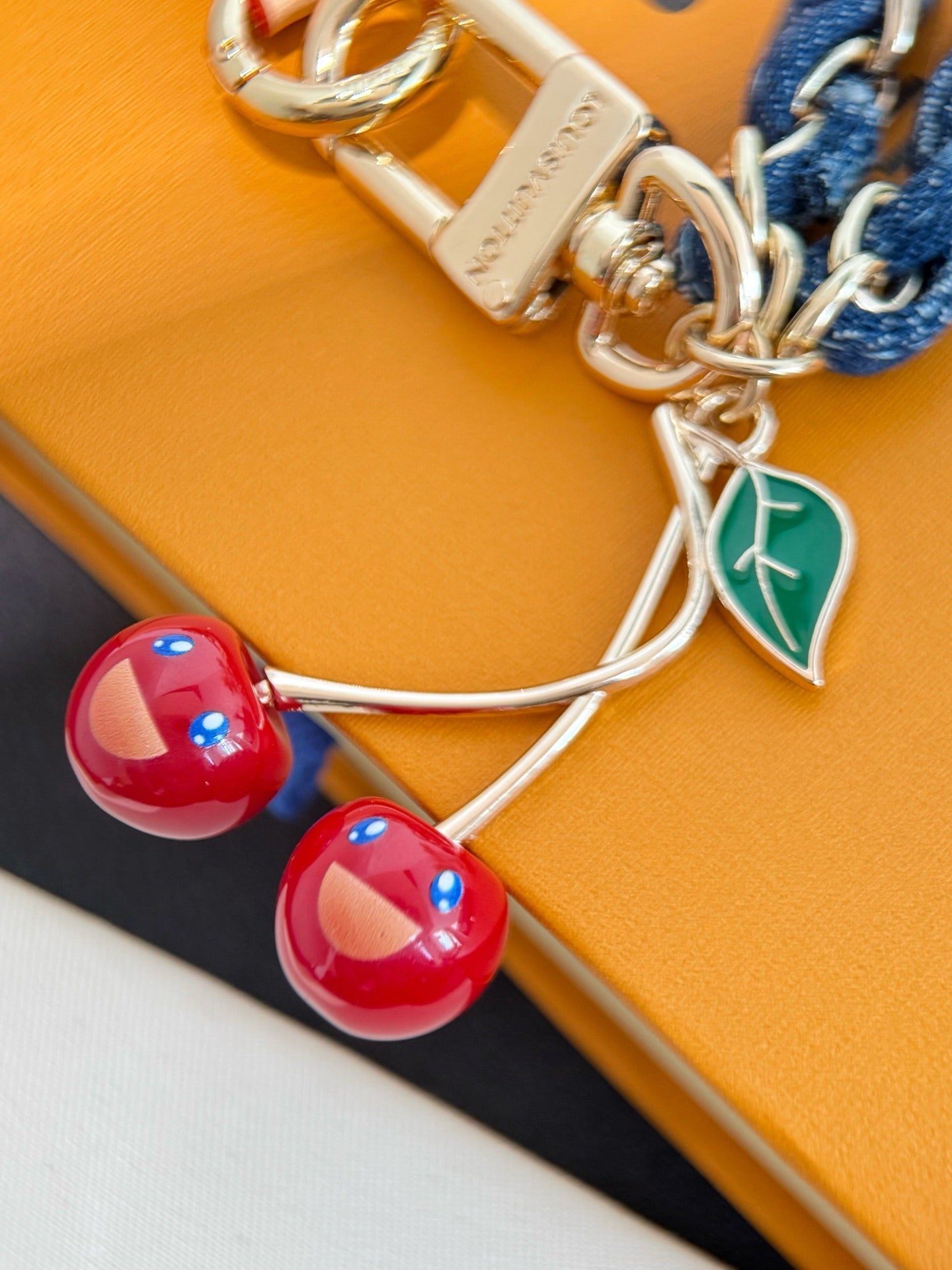 Denim Cerise Phone Holder