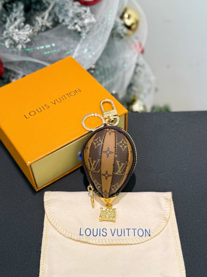 Mini hot air balloon bag charm