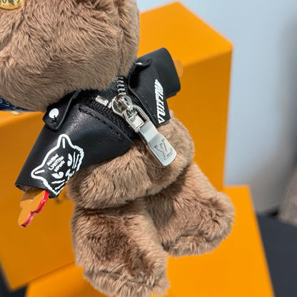 Rockabilly Bear Bag Charm
