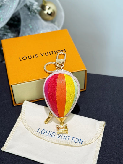 Mini hot air balloon bag charm