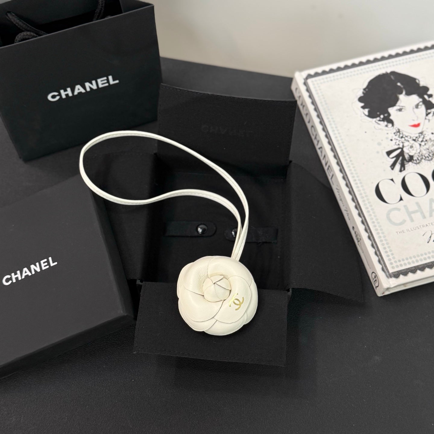 Mini Camellia Bag Charm