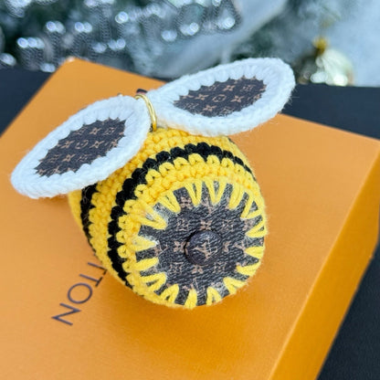 BEE LV CROCHET Bag Charm